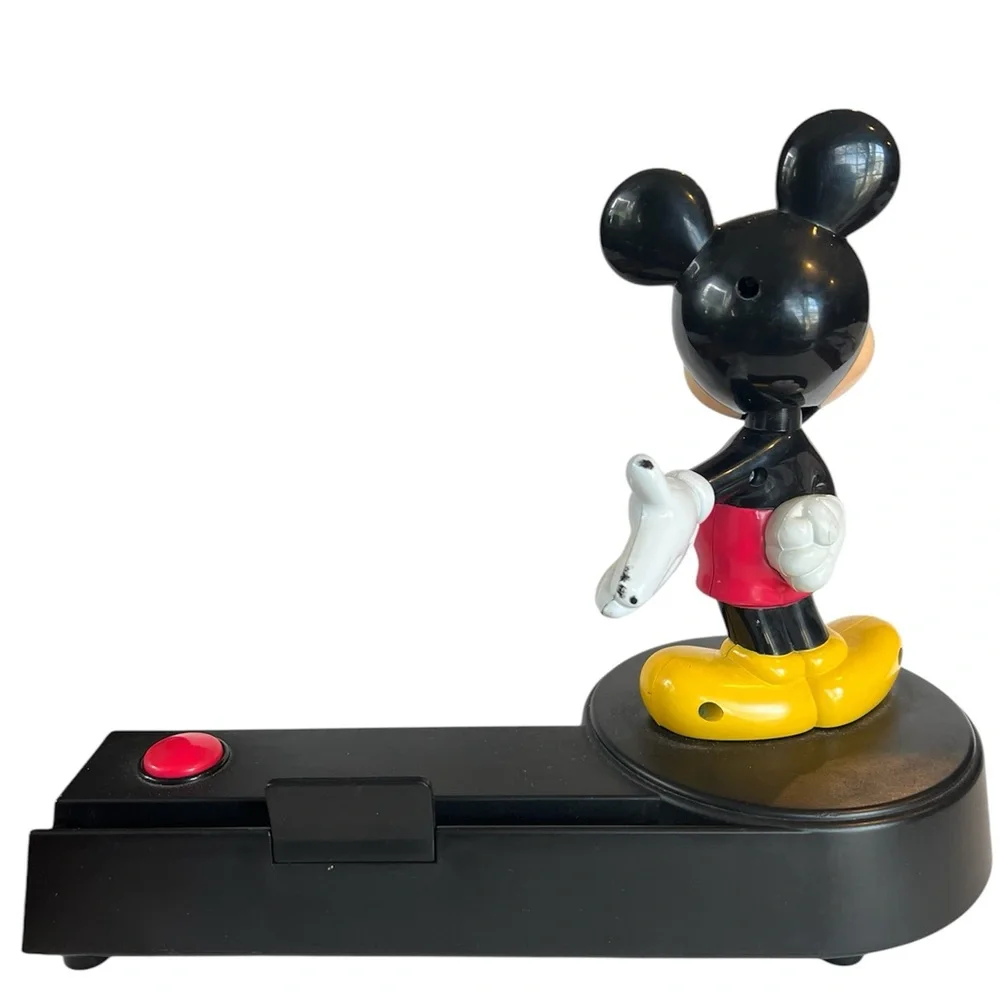 Disney Mickey Talking‎ Animated Picture Frame Holder Bobble Head - TESTED WORKS!